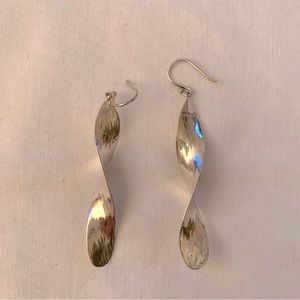 Silpada Sterling Silver Ribbon Earrings